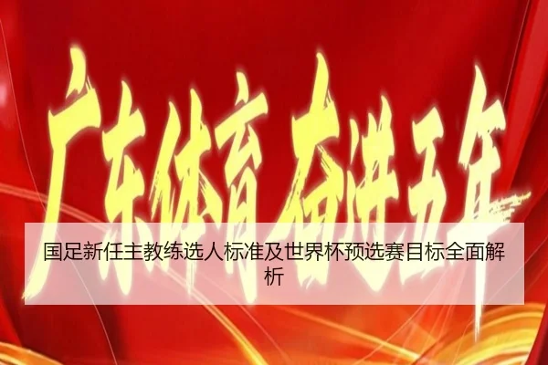 国足新任主教练选人标准及世界杯预选赛目标全面解析